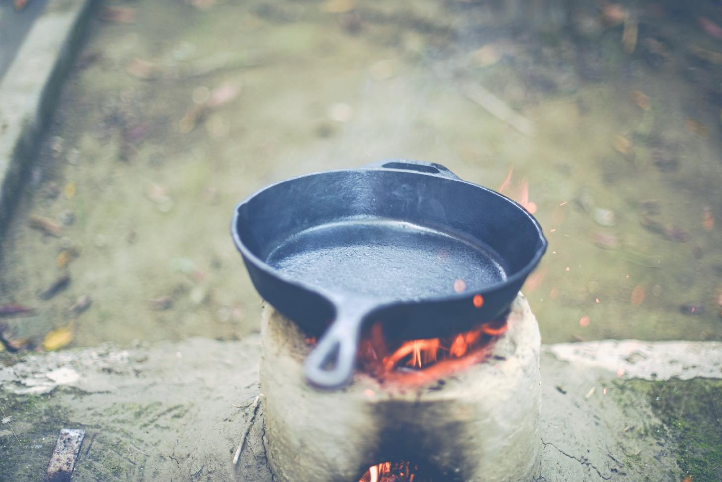 Close-up of vacuum-sealed food preparation